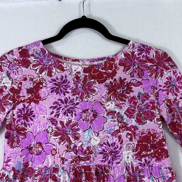Lilly Pulitzer Lilac Thistle In The Wild Flowers Mini Geanna Dress XL 12/14 Pink - Picture 4 of 8